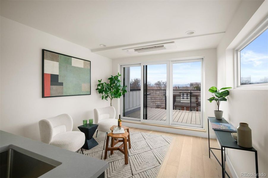 Furnished interior view inside a new home in , Denver (Image 29).