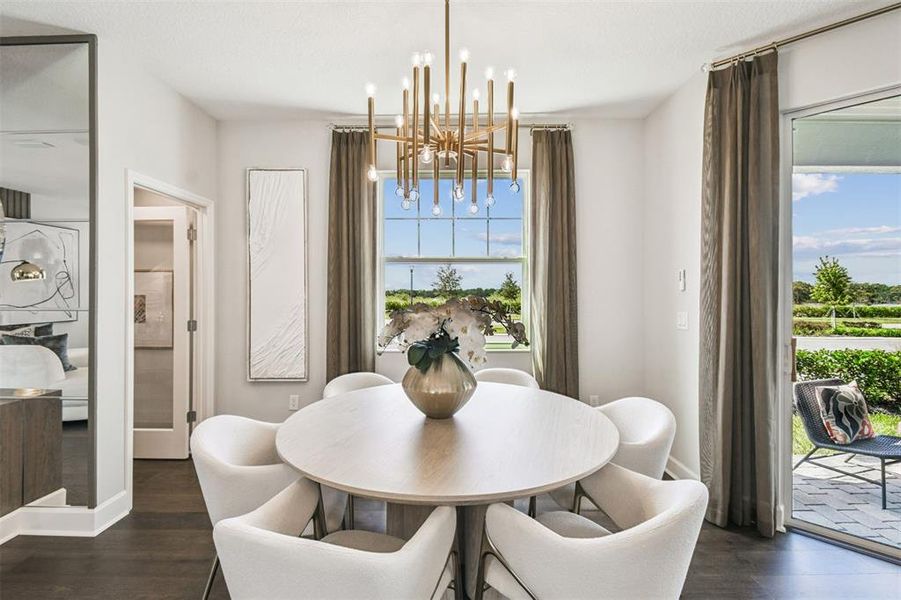 Furnished interior view inside a new home in Lake Star at Ovation, Winter Garden (Image 24).
