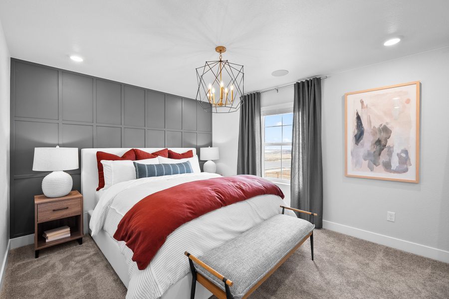 Representative furnished interior of a home built from the Backcountry by Taylor Morrison in Trailstone Townhomes - The Westerly Collection, Arvada (Image 16).