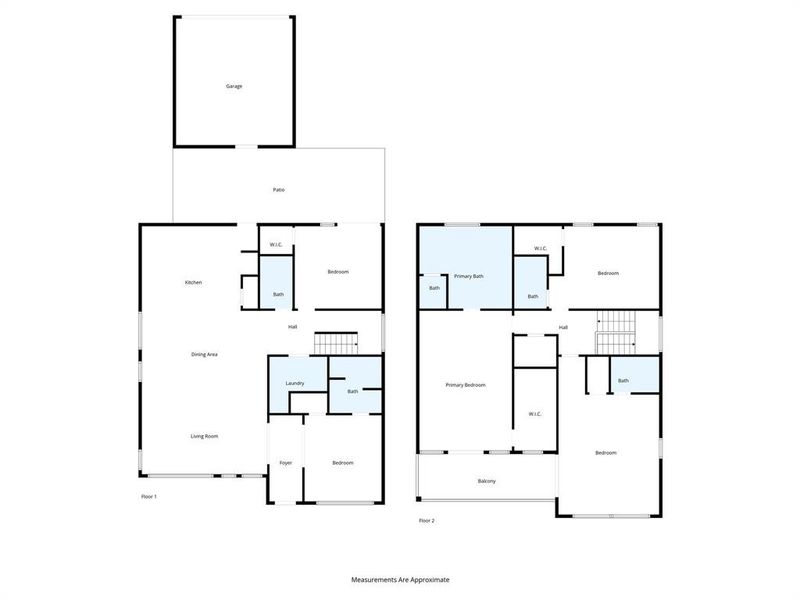 2D floor plan layout of this home in , Dallas, TX (Image 3).