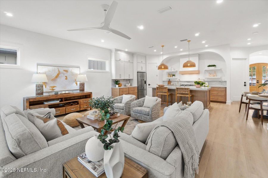 Furnished interior view inside a new home in , Jacksonville Beach (Image 12). Furnished interior view inside a new home in , Jacksonville Beach (Image 12).