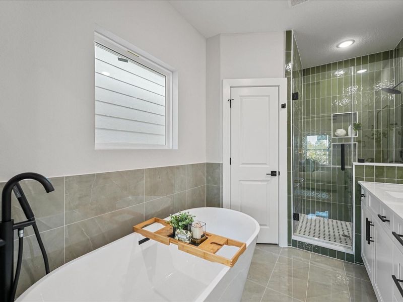 Furnished interior view inside a new home in Skyline Homes at Cavalcade, Houston (Image 12).