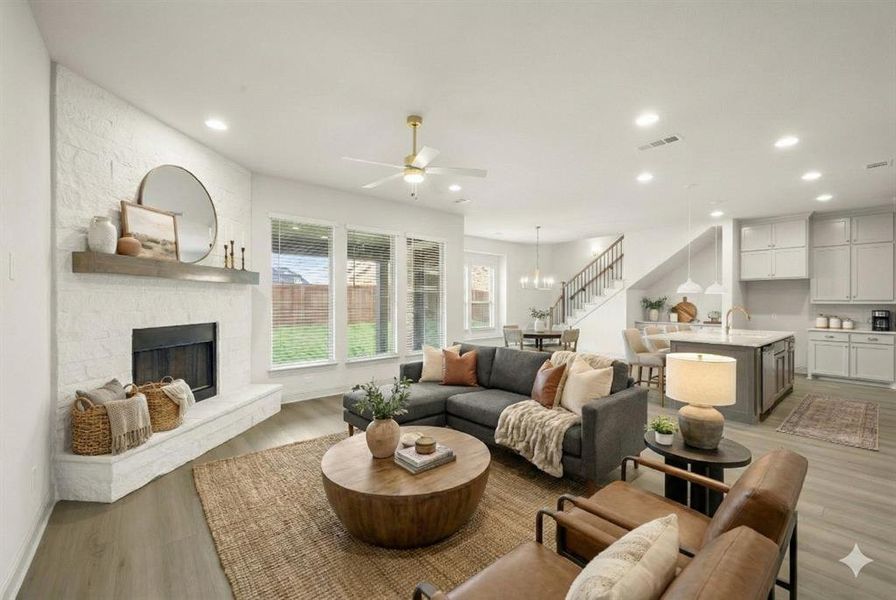 Furnished interior view inside a new home in Ridgepoint - Phase 1, Midlothian (Image 13).