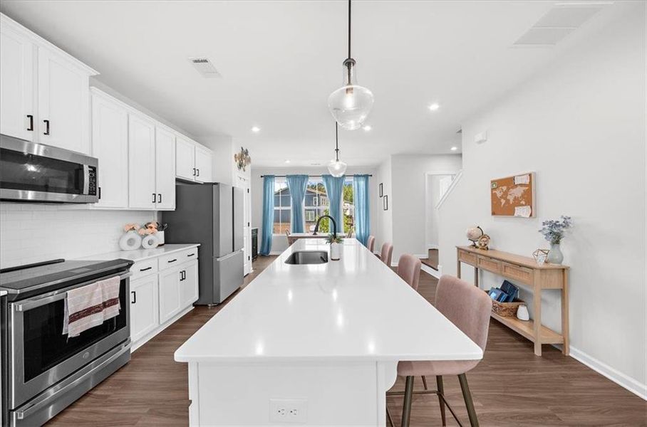 Furnished interior view inside a new home in , Acworth (Image 22).