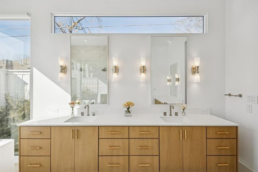 Furnished interior view inside a new home in , Dallas (Image 11).