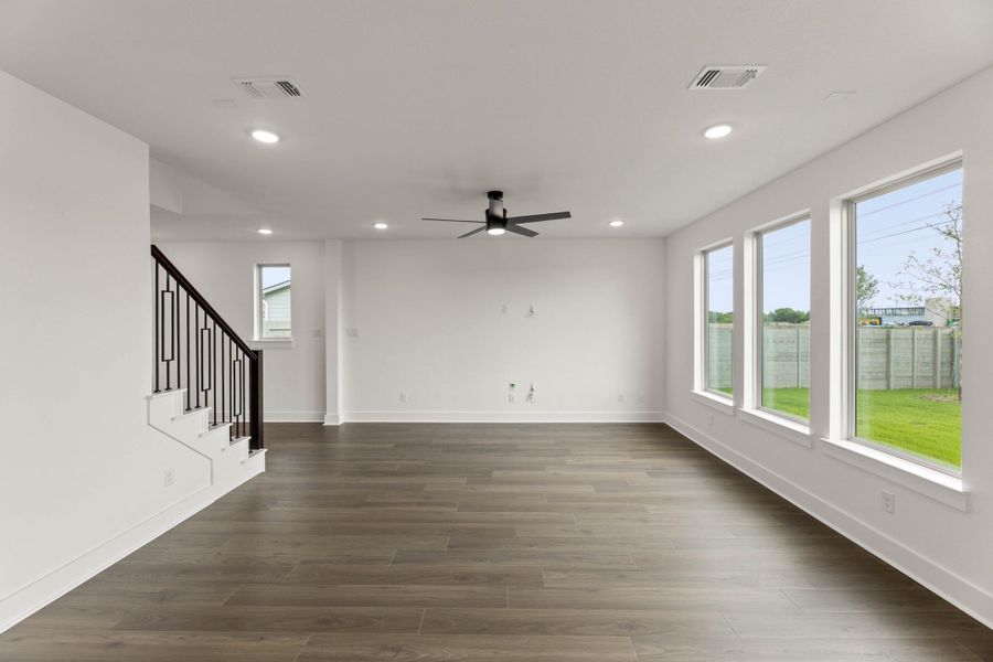 Spacious, unfurnished interior of a new home in Cottage Collection at Harvest, Argyle (Image 18).