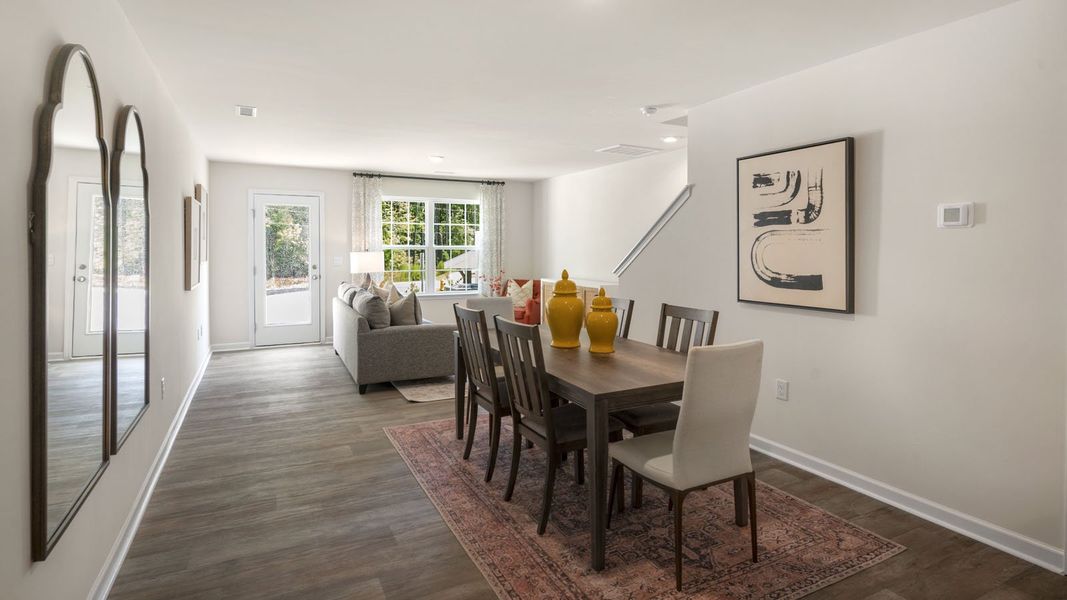 Furnished interior view inside a new home in Thornton Townes, Raleigh (Image 17).