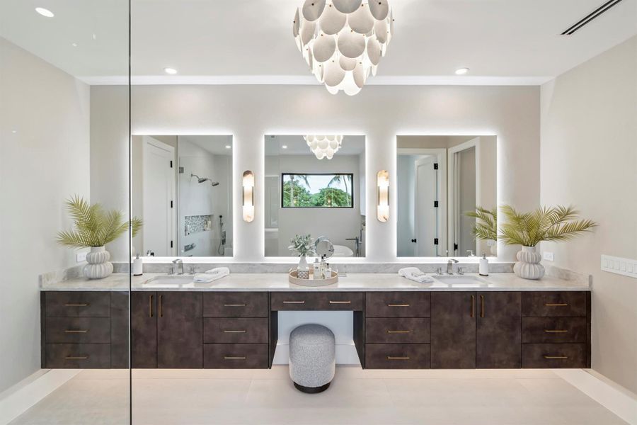 Furnished interior view inside a new home in , West Palm Beach (Image 26).