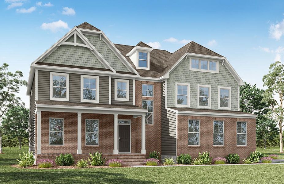 Representative exterior photo of a completed home built from the Waverly by Eastwood Homes in High Springs, Clayton, NC (Image 8).