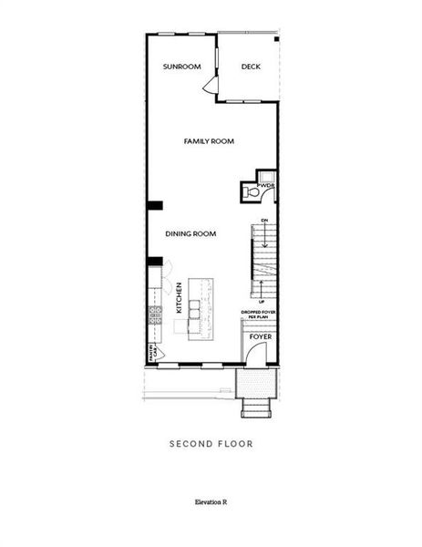 2D floor plan layout of this home in Byers Park, Alpharetta, GA (Image 7).