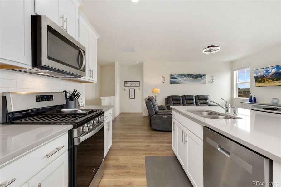 Furnished interior view inside a new home in Lakeside Canyon, Mead (Image 16).