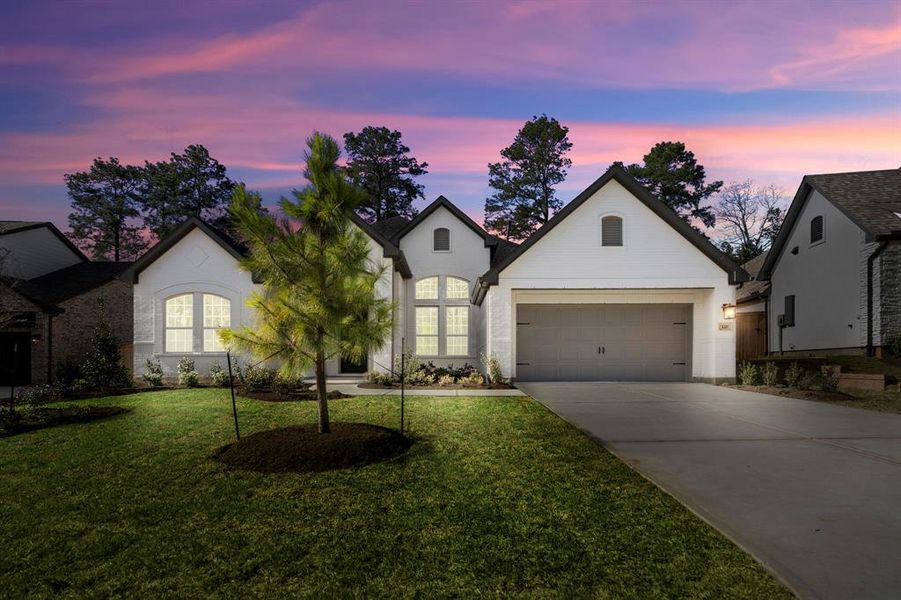 Introducing the Cornell by J. Patrick Homes- This stunning single-story home features a timeless full brick facade.