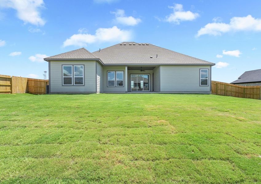 The Oxford has a covered back patio. The Oxford has a covered back patio.
