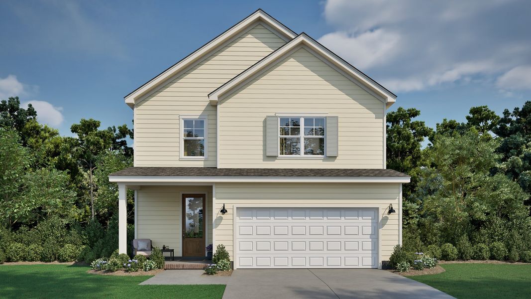 Representative exterior photo of a completed home built from the Wisteria by New Leaf Builders in East Lake, Leland, NC (Image 2). Representative exterior photo of a completed home built from the Wisteria by New Leaf Builders in East Lake, Leland, NC (Image 2).