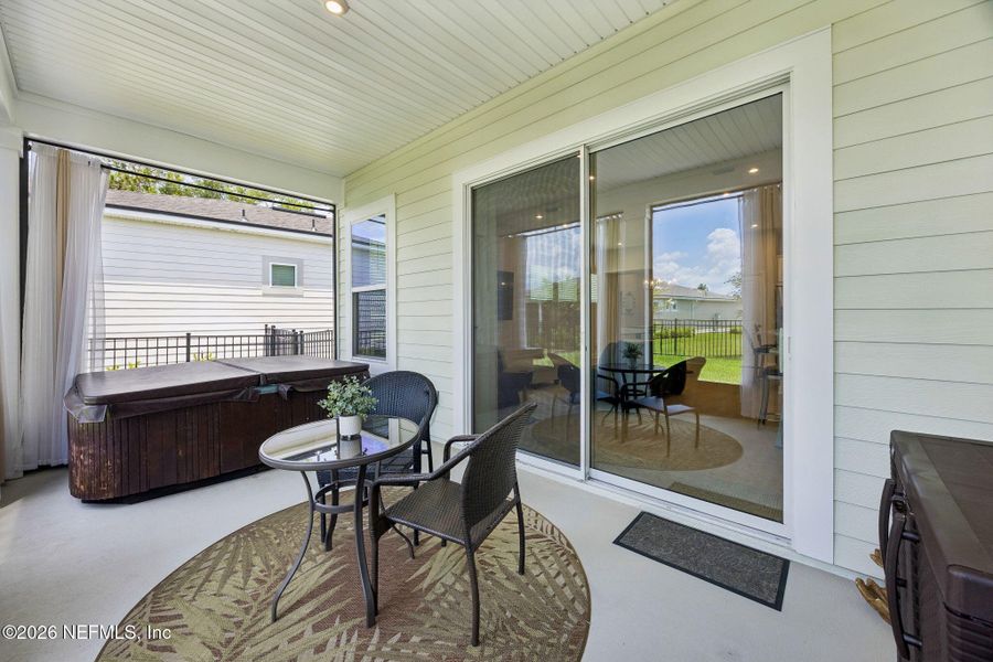 Exterior details and patio area of a home in RiverTown, St. Johns (Image 25).