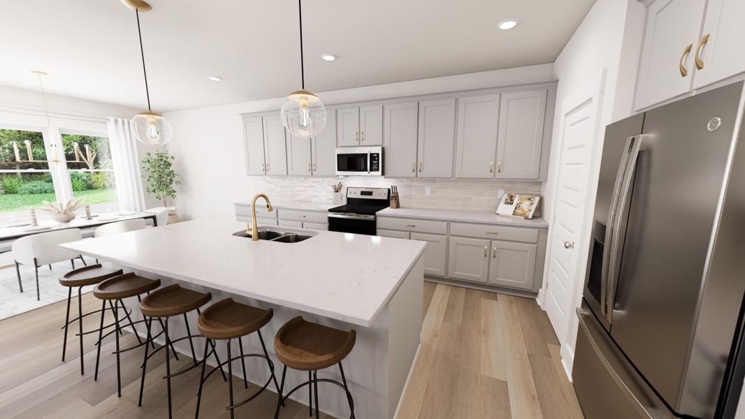 Furnished interior view inside a new home in McConnell Ridge, McLeansville (Image 6).