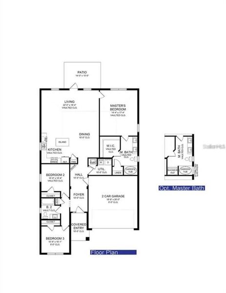 2D floor plan layout of this home in Abbey Glen, Dade City, FL (Image 3). 2D floor plan layout of this home in Abbey Glen, Dade City, FL (Image 3).