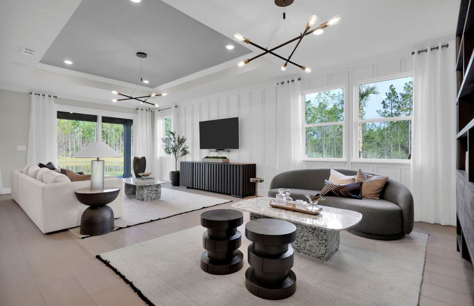 Furnished interior view inside a new home in Murray Farms, Middleburg (Image 20). Furnished interior view inside a new home in Murray Farms, Middleburg (Image 20).
