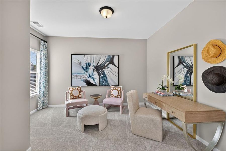 Furnished interior view inside a new home in Allen Manor, Hoschton (Image 39).