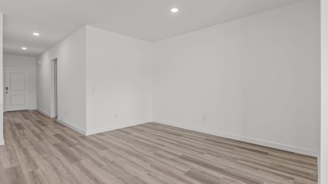 Representative unfurnished interior of a home built from the The Easton by D.R. Horton in Overlook West, Wolfforth (Image 6).
