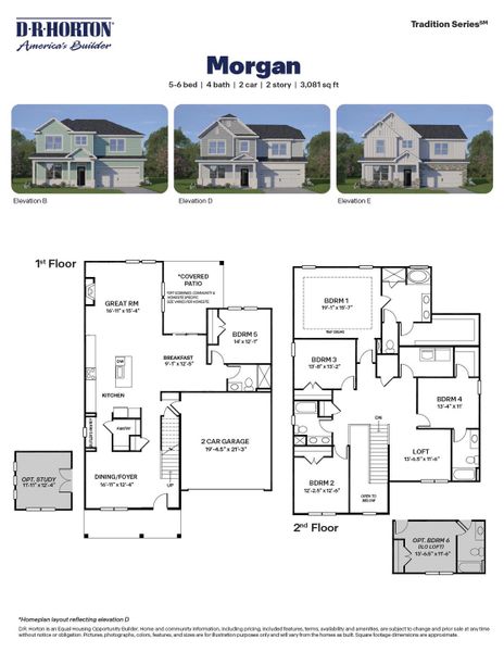 2D floor plan layout for the Morgan by D.R. Horton in The Estates Park, Apex, NC (Image 3). 2D floor plan layout for the Morgan by D.R. Horton in The Estates Park, Apex, NC (Image 3).