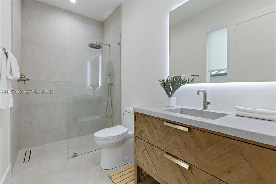 Furnished interior view inside a new home in , Miami (Image 24).