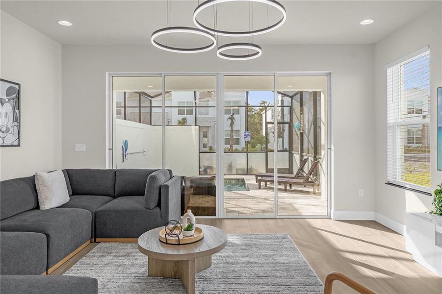 Furnished interior view inside a new home in , Clermont (Image 28).