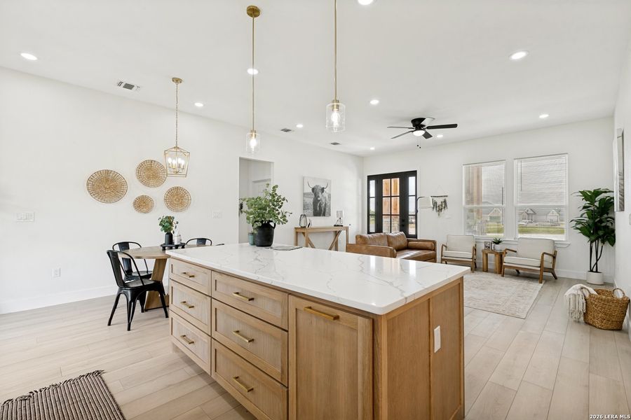 Furnished interior view inside a new home in , Atascosa (Image 9).