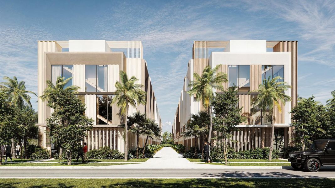 Front exterior of a new home in , Fort Lauderdale, FL, highlighting curb appeal (Image 19).