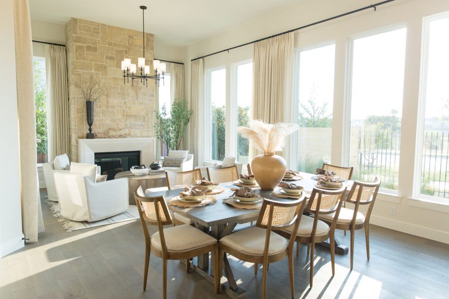 Representative furnished interior of a home built from the 5541 by Tradition Homes in Mustang Lakes, McKinney (Image 4).