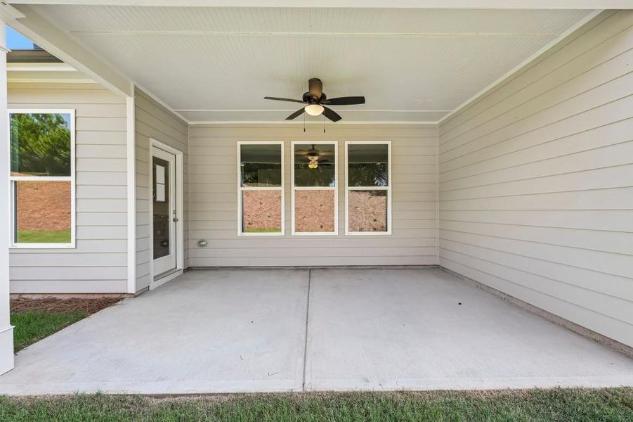 Exterior details and patio area of a home in Sutton’s Landing, Statham (Image 25).