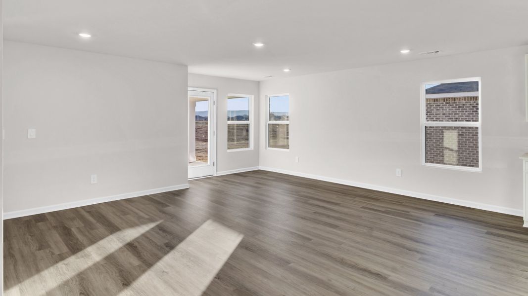 Representative unfurnished interior of a home built from the Lakeside by D.R. Horton in Bailey Park, Fayetteville (Image 23).