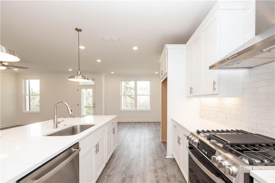 Furnished interior view inside a new home in Millcroft Townhomes, Buford (Image 3).