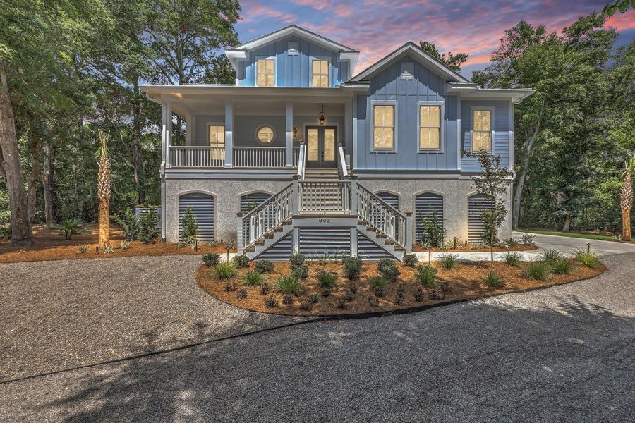 Front exterior of a new home in , Mount Pleasant, SC, highlighting curb appeal (Image 35).