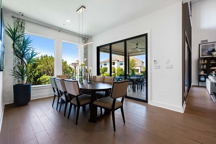 Furnished interior view inside a new home in Travisso, Leander (Image 9).