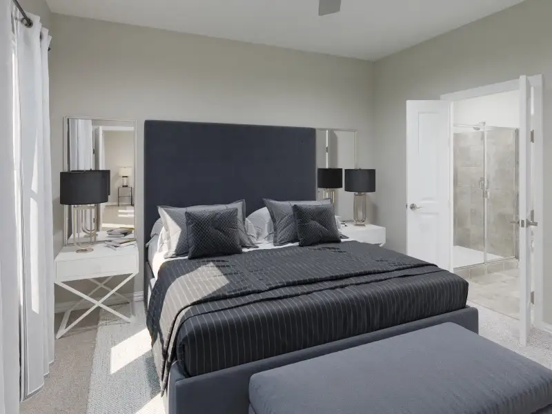 Furnished interior view inside a new home in Lakehaven - Spring Series, Farmersville (Image 6).