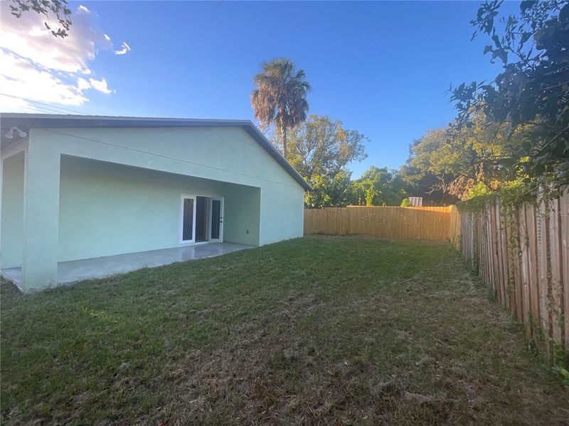 Exterior details and patio area of a home in , Tampa (Image 27). Exterior details and patio area of a home in , Tampa (Image 27).