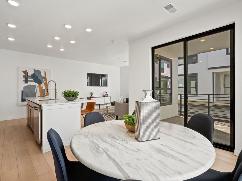 Furnished interior view inside a new home in The Hub at Virginia Village, Denver (Image 15).