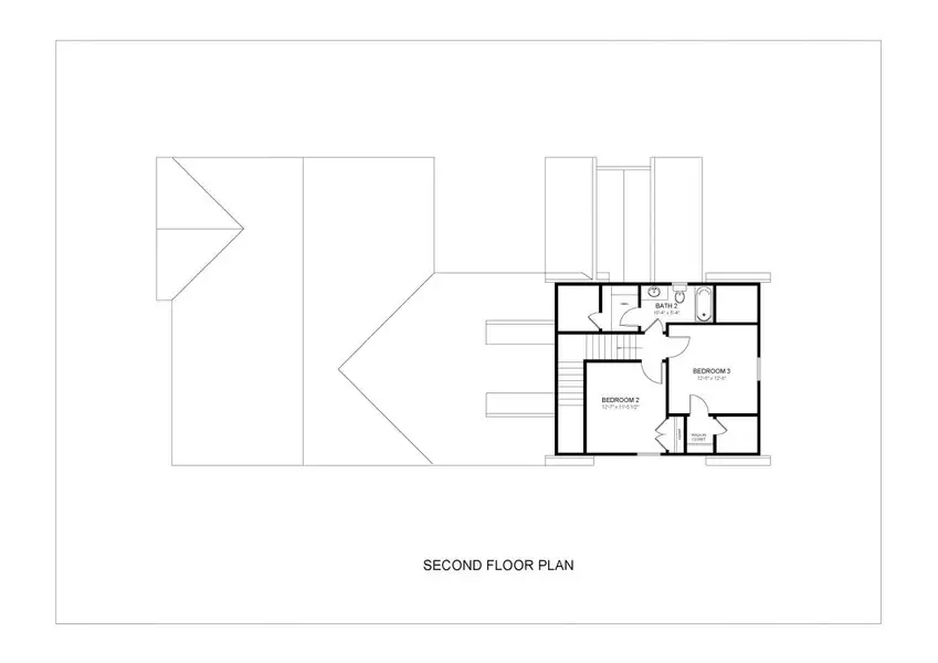 2D floor plan layout for the Byford by Avencia Homes in Riverwalk, Rock Hill, SC (Image 3).