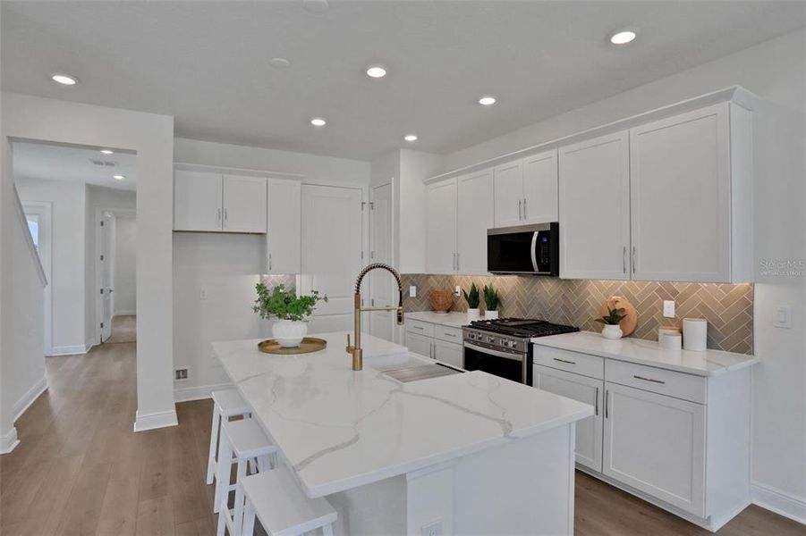 Furnished interior view inside a new home in Bungalow Walk at Lakewood Ranch, Sarasota (Image 5).