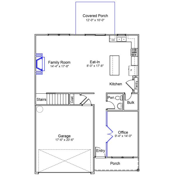 2D floor plan layout of this home in Ellington, Elgin, SC (Image 2).