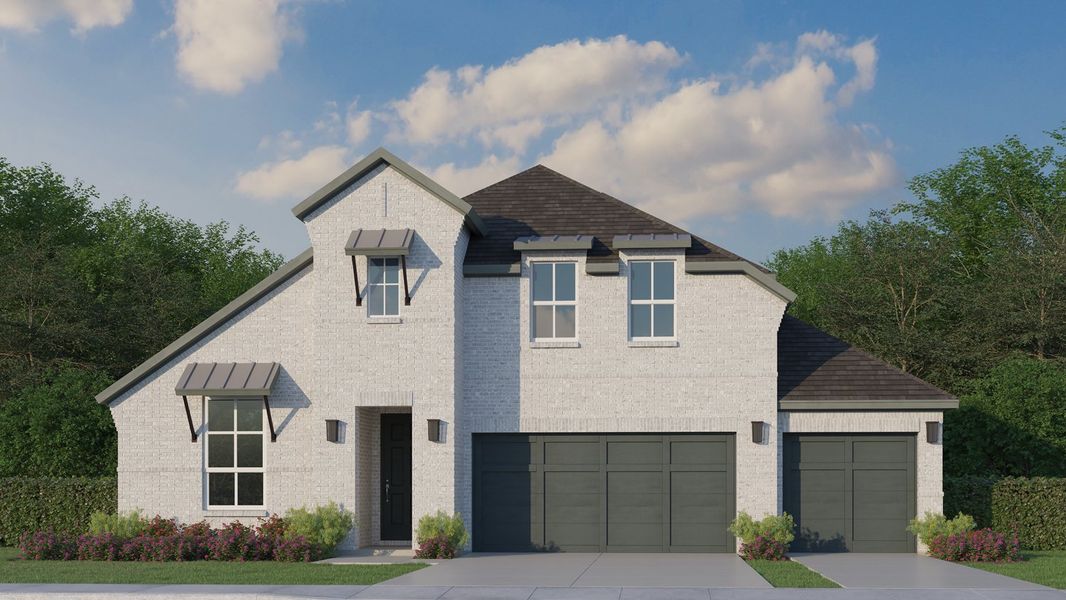 Plan 1533 Elevation C with 3 Car Garage Plan 1533 Elevation C with 3 Car Garage