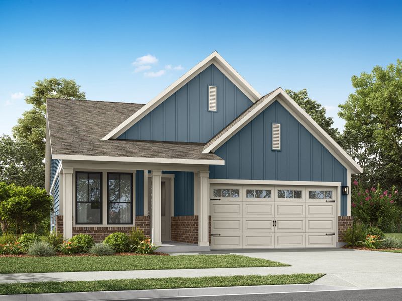 Representative exterior photo of a completed home built from the Hickory Hill by Tri Pointe Homes in Everstead, Raleigh, NC (Image 21).