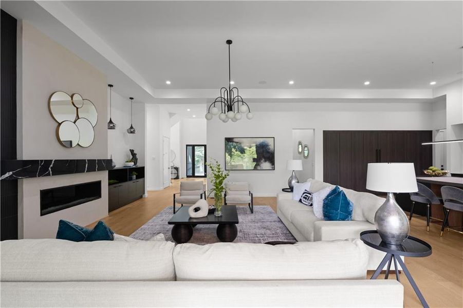 Furnished interior view inside a new home in , Atlanta (Image 12). Furnished interior view inside a new home in , Atlanta (Image 12).