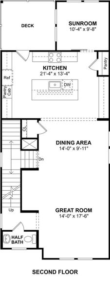 The Rivercrest II floor plan by K. Hovnanian Homes. 2nd Floor shown. *Prices, plans, dimensions, features, specifications, materials, and availability of homes or communities are subject to change without notice or obligation.