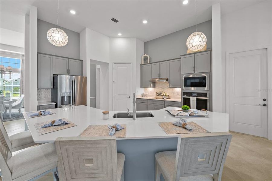 Furnished interior view inside a new home in Calusa Country Club, Lakewood Ranch (Image 9).