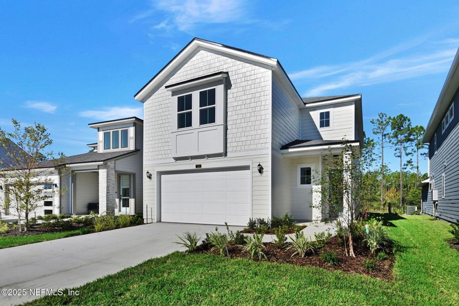 Exterior details and patio area of a home in Crosswinds at Nocatee, Ponte Vedra (Image 24).
