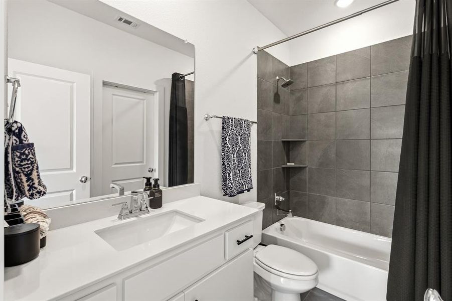 Furnished interior view inside a new home in The Reserve at Watters, Allen (Image 32).