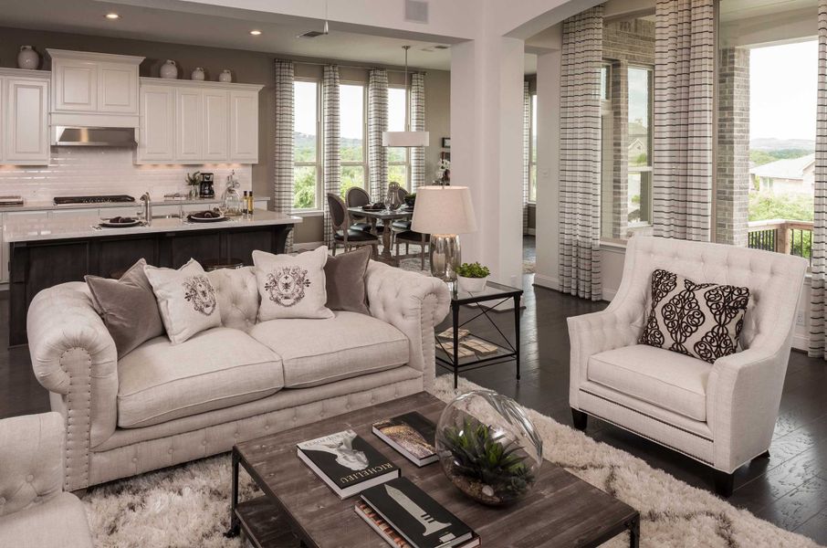 Representative Family Room - some options shown