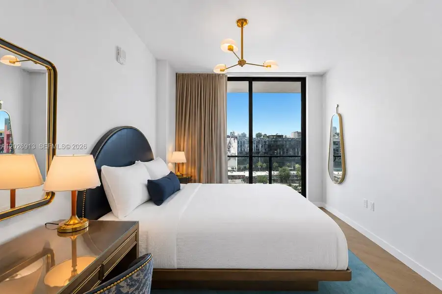 Furnished interior view inside a new home in , Miami (Image 18).